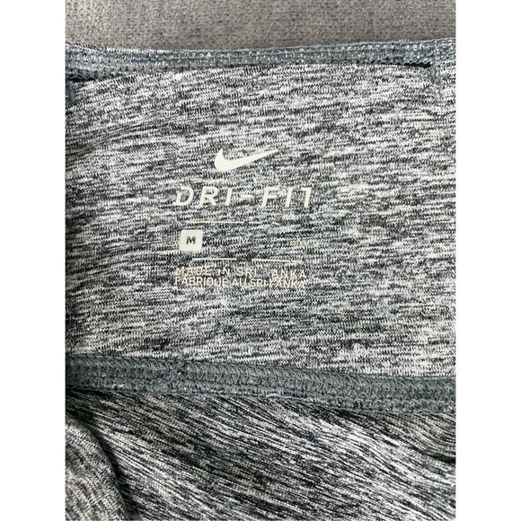 Nike Dri Fit Leggings Women M Gray Athletic Stretch Workout Pants Athleisure - Picture 3 of 8